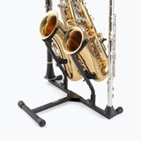 On-Stage Double Sax Stand (TMP-SXS7201B) | MaxStrata®