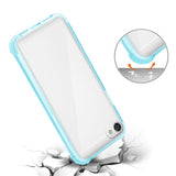 Reiko Alcatel Crave Clear Bumper Case with Air Cushion Protection in Clear Navy | MaxStrata