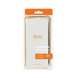 Reiko HTC One A9 Clear Bumper Case with Air Cushion Protection in Clear Gold | MaxStrata