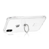 Reiko iPhone X/iPhone XS Transparent Air Cushion Protector Bumper Case with Ring Holder in Clear | MaxStrata