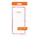 Reiko LG G6 Clear Bumper Case with Air Cushion Shock Absorption in Clear Hot Pink | MaxStrata