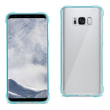 Reiko Samsung Galaxy S8 Clear Bumper Case with Air Cushion Protection in Clear Navy | MaxStrata