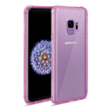 Reiko Samsung Galaxy S9 Clear Bumper Case with Air Cushion Protection in Clear Hot Pink | MaxStrata