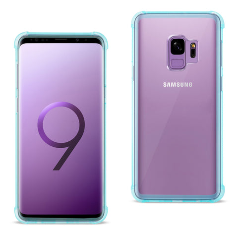 Reiko Samsung Galaxy S9 Clear Bumper Case with Air Cushion Protection in Clear Navy | MaxStrata