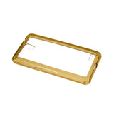 Reiko ZTE Prestige Clear Bumper Case with Air Cushion Protection in Clear Gold | MaxStrata