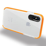 Reiko iPhone X/iPhone XS Soft Transparent TPU Case in Clear Orange | MaxStrata