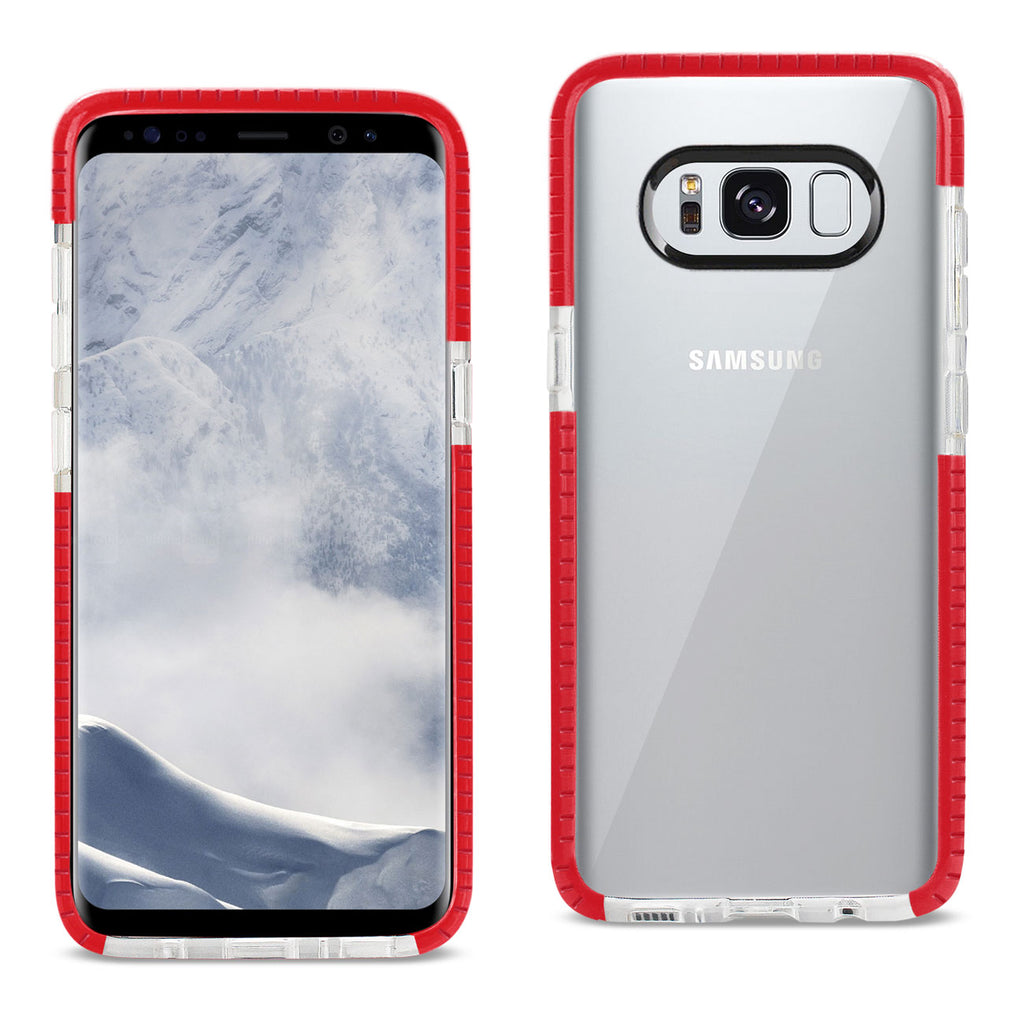 Reiko Samsung Galaxy S8 Edge /S8+ /S8+/ S8 Plus Soft Transparent TPU Case in Clear Red | MaxStrata