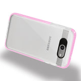 Reiko Samsung Galaxy J7 V (2017) Soft Transparent TPU Case in Clear Pink | MaxStrata