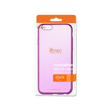 Reiko iPhone 6 Plus Frame Gradient Clear Glitter Case in Purple | MaxStrata