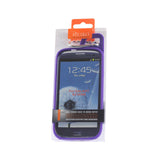 Reiko Samsung Galaxy S3 Dropproof Workout Hybrid Case with Hook in White Purple | MaxStrata