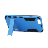 Reiko iPhone 6 Plus Hybrid Metallic Case with Kickstand in Black Blue | MaxStrata