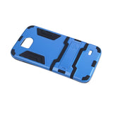 Reiko ZTE Overture 2 Hybrid Metallic Case with Kickstand in Black Blue | MaxStrata