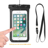 Reiko Waterproof Case for iPhone 6 Plus/ 6S Plus/ 7 Plus or 5.5 Inch Devices with Wrist Strap in Black | MaxStrata