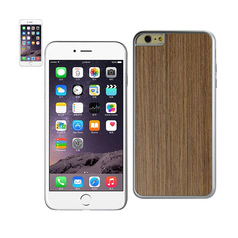 Reiko iPhone 6 Plus Wood Grain Slim Snap On Case in Silver | MaxStrata