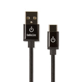 CableLinx Elite 8" USB-C to USB-A Charge & Sync Braided Cable | MaxStrata®