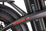 GlareWheel Rebel EB-RE Black Foldable Electric Bike - Up to 28MPH | MaxStrata®