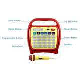 HamiltonBuhl Juke24 - Portable, Digital Jukebox - CD Player & Karaoke Function - Red/Yellow | MaxStrata®