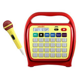 HamiltonBuhl Juke24 - Portable, Digital Jukebox - CD Player & Karaoke Function - Red/Yellow | MaxStrata®