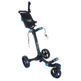 Axglo V2 Golf Push Cart - 3-Wheel - Patented 1-Step Folding System | MaxStrata®