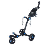 Axglo V2 Golf Push Cart - 3-Wheel - Patented 1-Step Folding System | MaxStrata®