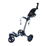 Axglo V2 Golf Push Cart - 3-Wheel - Patented 1-Step Folding System | MaxStrata®