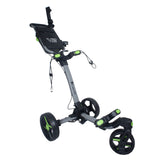 Axglo V2 Golf Push Cart - 3-Wheel - Patented 1-Step Folding System | MaxStrata®