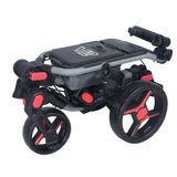 Axglo V2 Golf Push Cart - 3-Wheel - Patented 1-Step Folding System | MaxStrata®