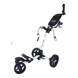 Axglo V2 Golf Push Cart - 3-Wheel - Patented 1-Step Folding System | MaxStrata®