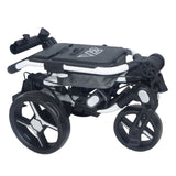 Axglo V2 Golf Push Cart - 3-Wheel - Patented 1-Step Folding System | MaxStrata®