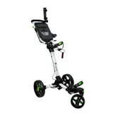 Axglo V2 Golf Push Cart - 3-Wheel - Patented 1-Step Folding System | MaxStrata®