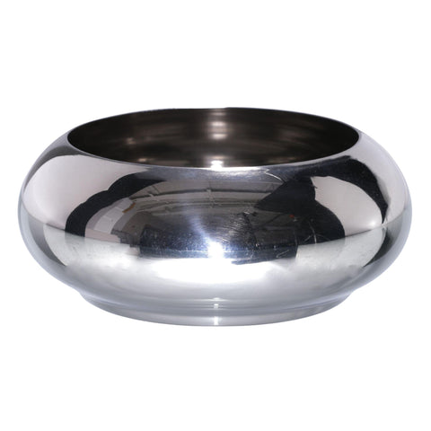 Unspill-a-Bowl® Stainless Steel Dog Bowl - Classic Silver | No Spill, Long Ears, Slow Feeding | MaxStrata®