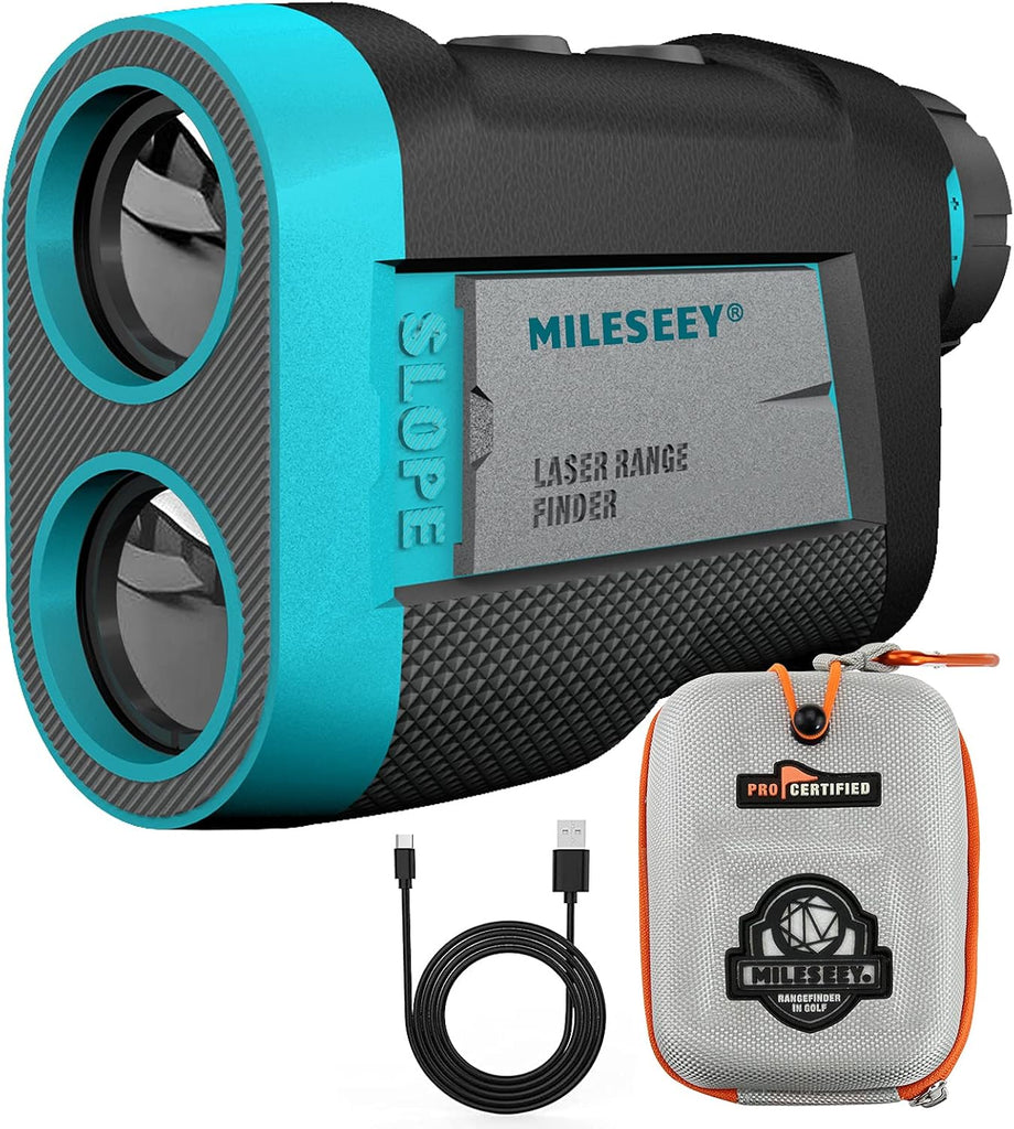 MiLESEEY PF260 Golf Rangefinder | Slope Switch, Magnetic, Rechargeable, & Pulse Vibration for Tournament Legal Play | MaxStrata®