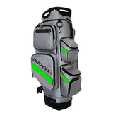 Paradax AI-1 All-In-One Golf Bag with Built-in 3-Wheel Push Cart - Gray | MaxStrata®