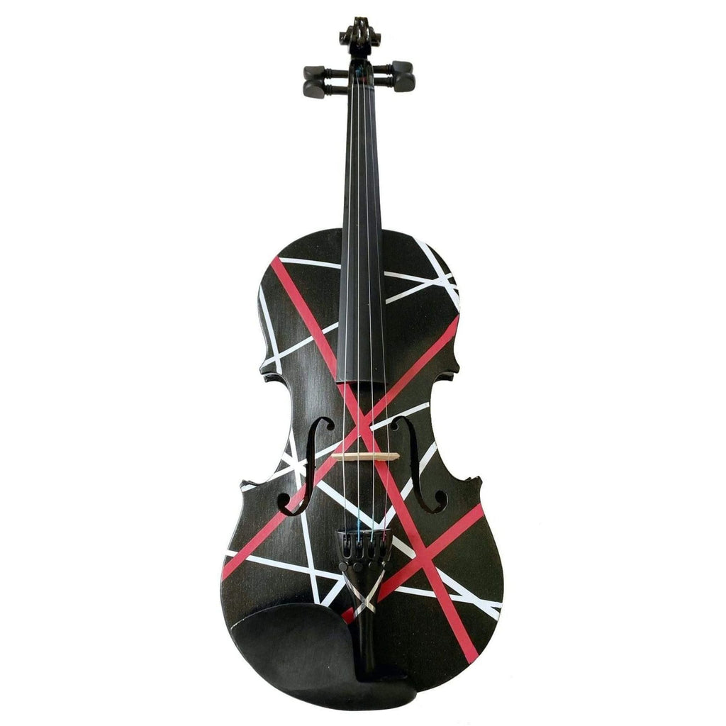 Rozanna’s Violins Red, White & Black Wrap Violin Outfit 1/2 | Ebony Fittings | MaxStrata®