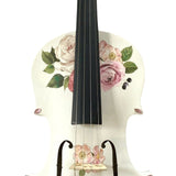 Rozanna’s Violins Rose Delight Violin Outfit with Bejeweled Bow 3/4 | Includes Bow, Rosin, Case & Strings | MaxStrata®