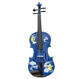 Rozanna’s Violins Blue Twinkle Star Violin Outfit 1/4 | Designed for Children | MaxStrata®