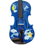 Rozanna’s Violins Blue Twinkle Star Violin Outfit 1/4 | Designed for Children | MaxStrata®