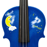 Rozanna’s Violins Blue Twinkle Star Violin Outfit 1/4 | Designed for Children | MaxStrata®