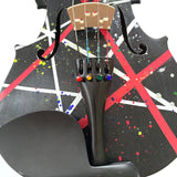 Rozanna’s Violins Wrap Splat Violin Outfit 1/2 | Includes Bow, Rosin, Case & Strings | MaxStrata®