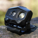 Rippton StellarLight δ 365 Headlamp | Rechargeable Lightweight IP66 Waterproof Motion Sensor Long Last Flashlight | MaxStrata®