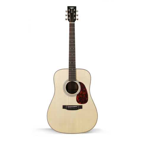 Tyma TD-12E Dreadnought Acoustic-Electric Guitar with Pickup | Solid Engelmann Spruce Top | MaxStrata®