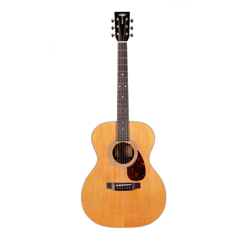 Tyma TF-28E Orchestra Acoustic-Electric Guitar with Pickup | All-Solid Sitka Spruce Top & Solid Rosewood B&S | MaxStrata®