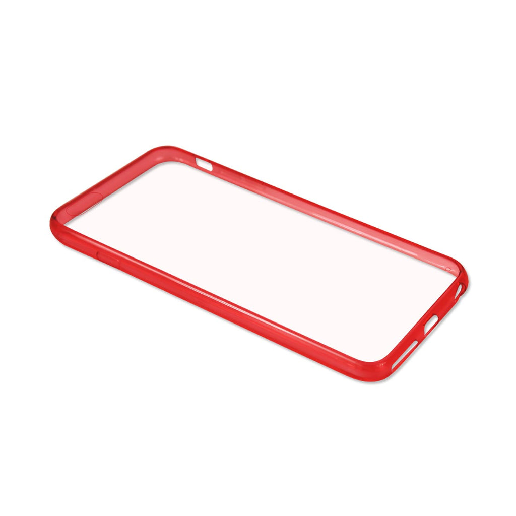 Reiko iPhone 6 Plus Clear Back Frame Bumper Case in Red | MaxStrata