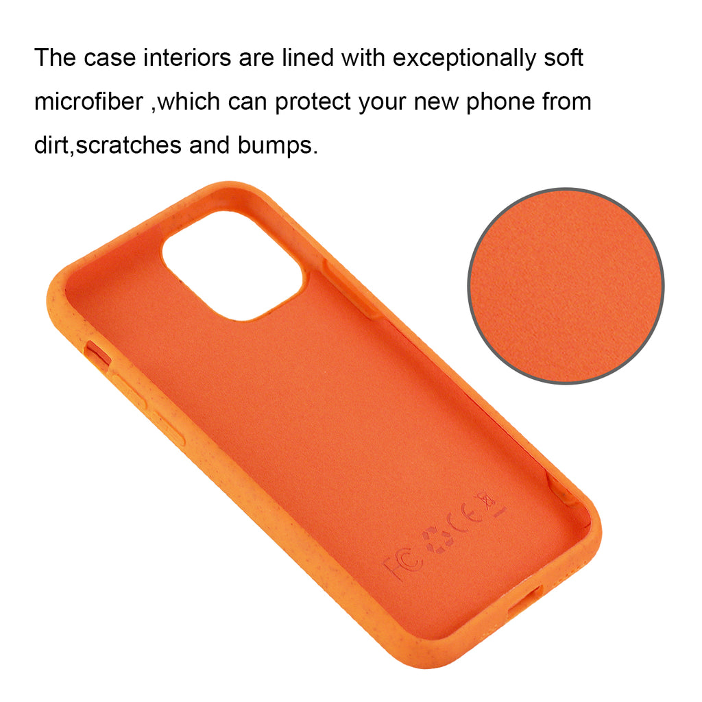 Reiko Apple iPhone 11 Pro Wheat Bran Material Silicone Phone Case in Orange | MaxStrata