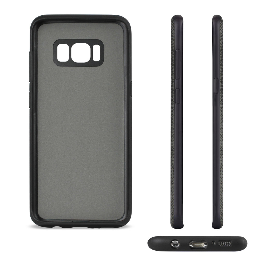 Reiko Samsung Galaxy S8 Edge /S8+ /S8+/ S8 Plus Anti-Slip Texture Protector Cover with Card Slot in Black | MaxStrata
