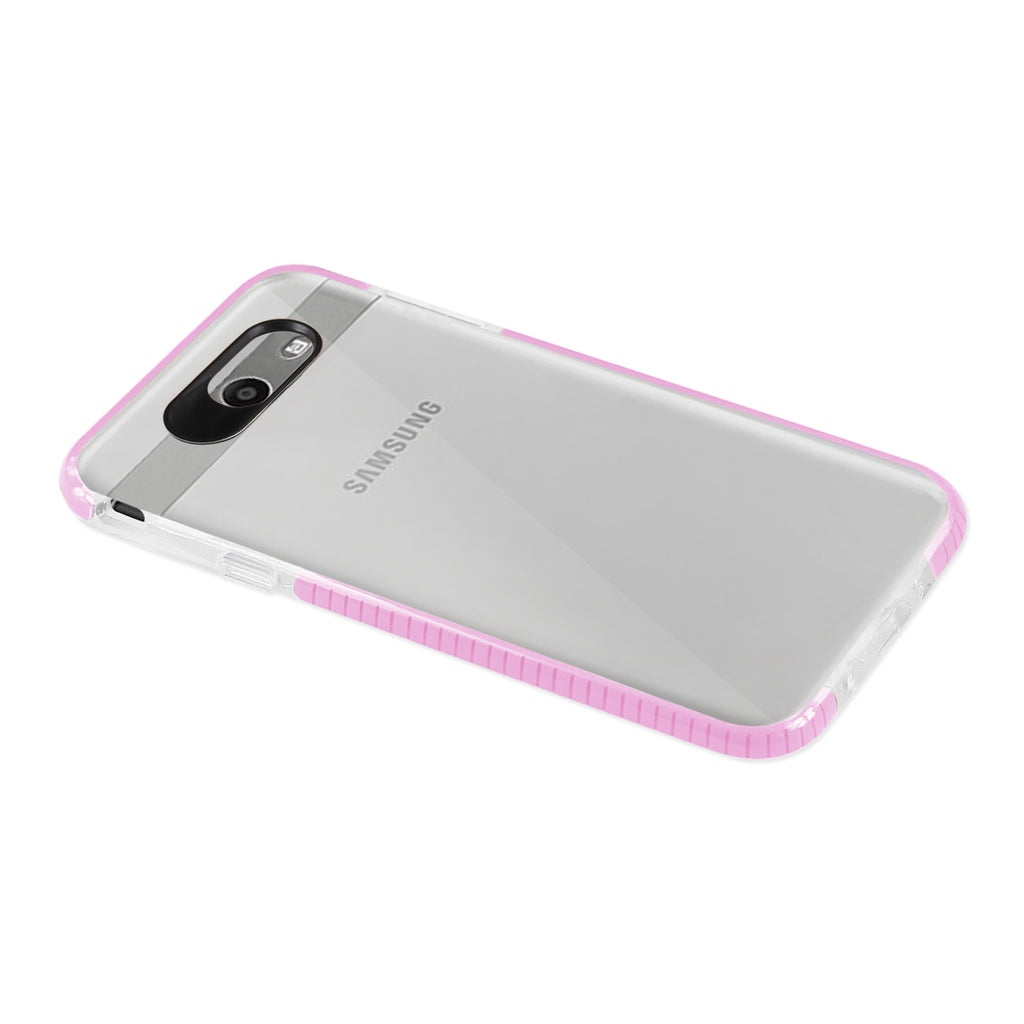 Reiko Samsung Galaxy J7 V (2017) Soft Transparent TPU Case in Clear Pink | MaxStrata