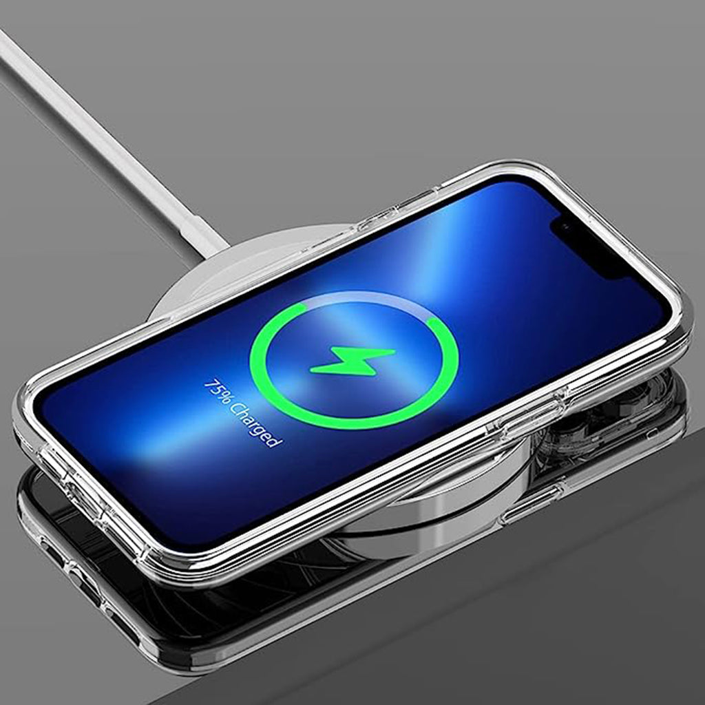 Reiko Magnetic Wireless Charging TPU Bumper Case for Samsung S 23 Plus in Clear | MaxStrata