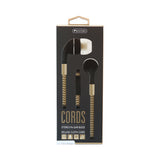 Reiko Hm650: Cord Plus Stereo Earbuds with in-Line Mic in Gold | MaxStrata