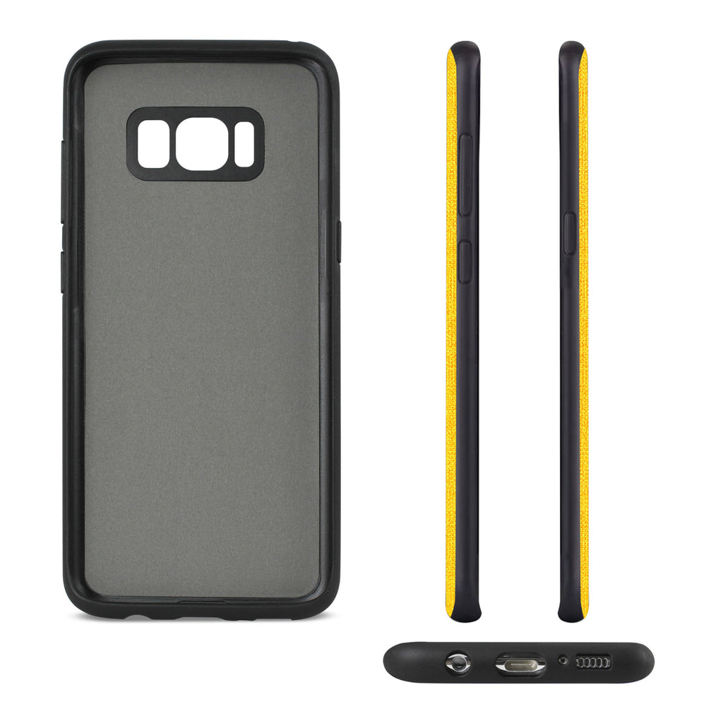 Reiko Samsung Galaxy S8 Edge /S8+ /S8+/ S8 Plus Denim Texture TPU Protector Cover in Yellow | MaxStrata