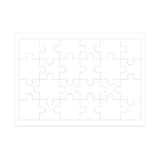 HamiltonBuhl Print-A-Puzzle -  8.5"x11" Pack of 50, 24 Jigsaw Pieces per Sheet | MaxStrata®